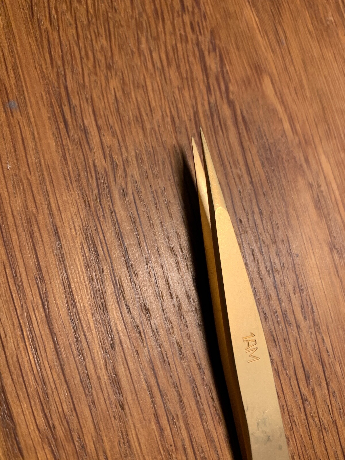 DUMONT 5306-1AM-PS BRASS TWEEZERS N°1 FOR WATCHMAKERS MATT FINISH