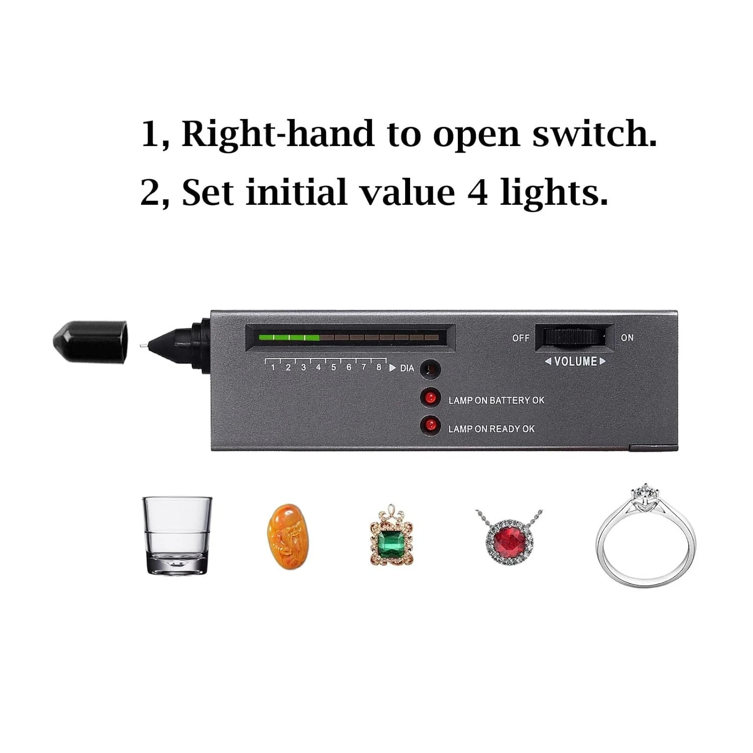 HMKIS Diamond Tester, Jewelry Diamond Tester, Thermal Conductivity Meter, Can_t