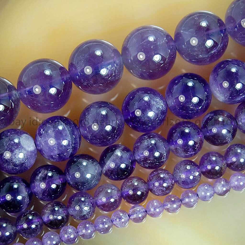 Wholesale Natural Gemstone Round Spacer Loose Beads 4mm 6mm 8mm 10mm 12mm 14mm
