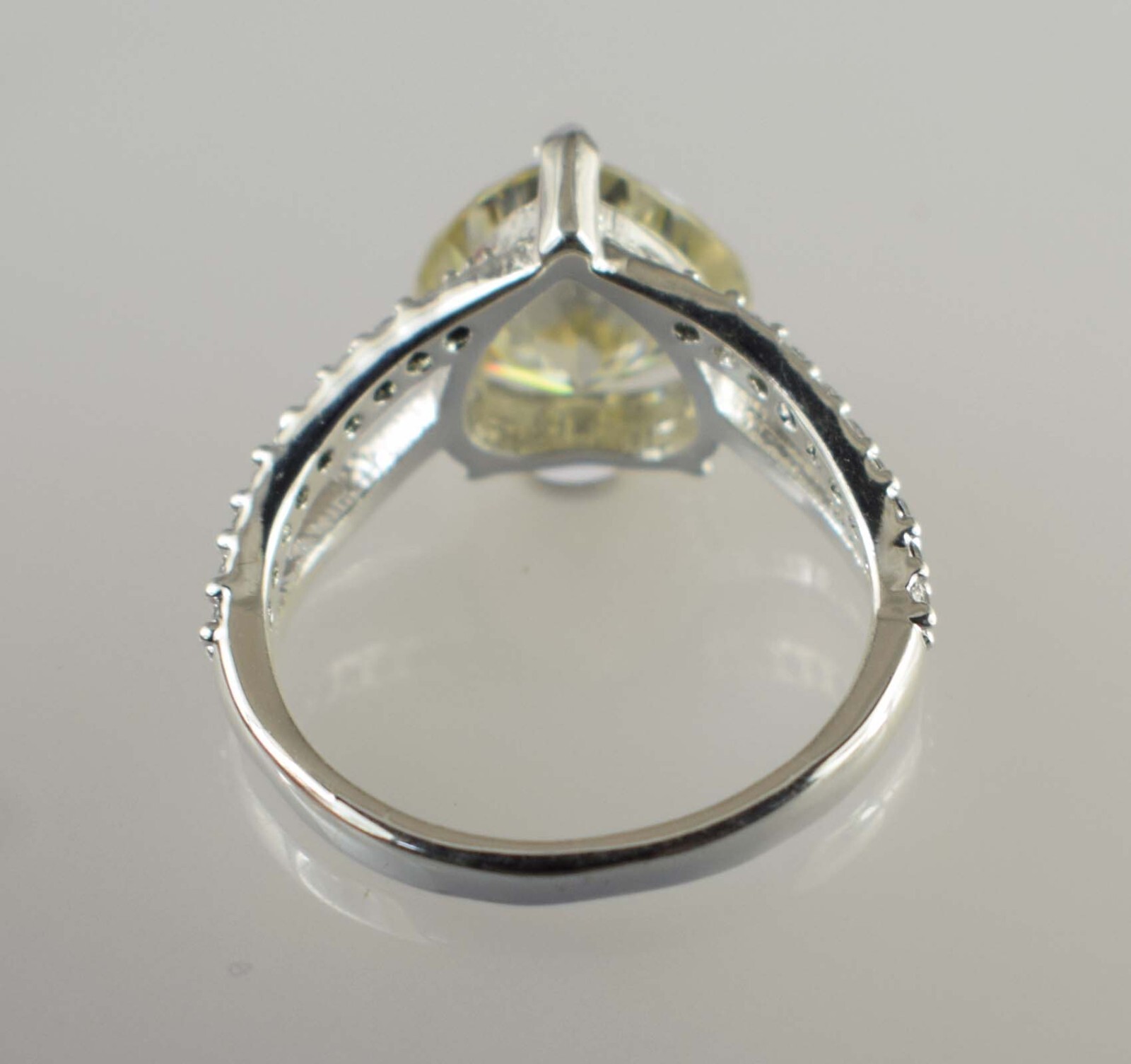 9.05 Ct Champagne Diamond Solitaire Pear Cut 11 x 10 mm Certified Women Ring