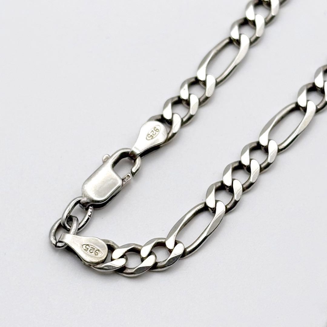 Italian-Made Euro Vintage Figaro Chain Necklace 925 Near