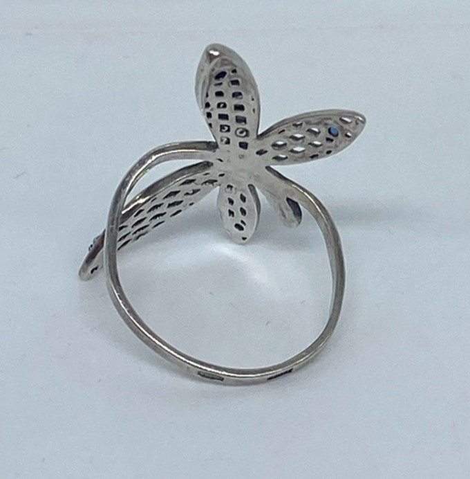 Vintage rings made of 925 silver, Size 6.5 . Weight 1.95 g. Jewelry from Ukrainе