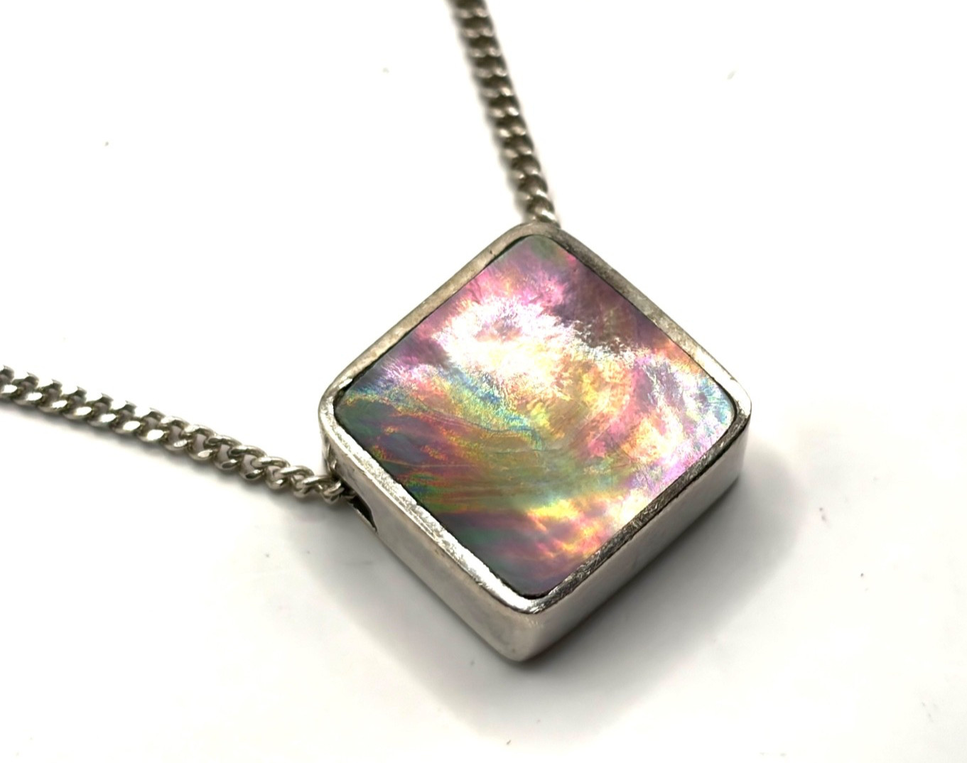 Rare Vintage 2002 DSW David Scott Walker Sterling Silver Shell Pendant