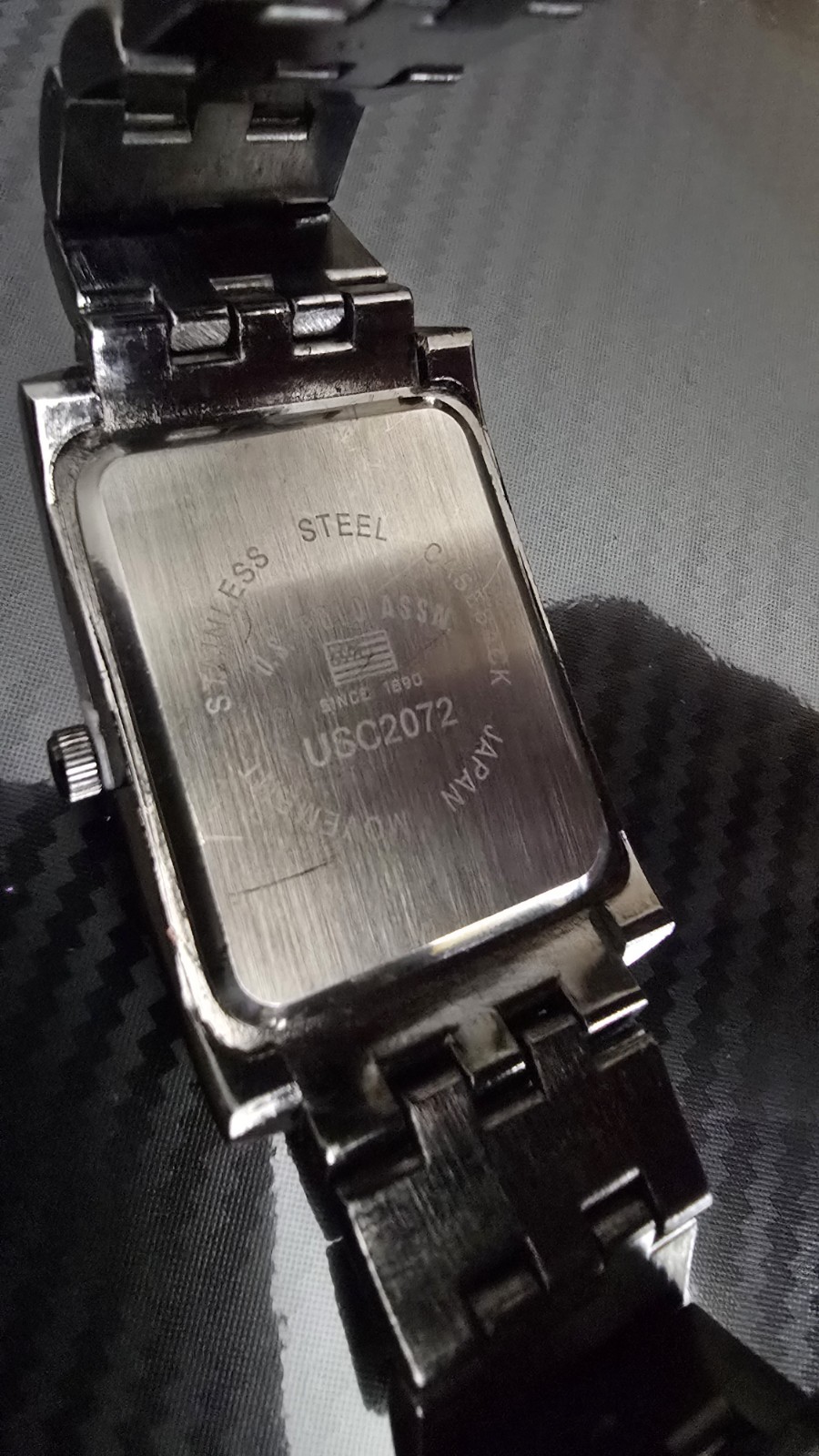 U.S. Polo Assn. Men’s Black Dial Quartz Watch, Stainless. Running, Good Battery.