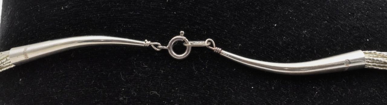 Southwest Traditions Liquid 925 Sterling Silver Heishi 20 Strand 24″ Necklace