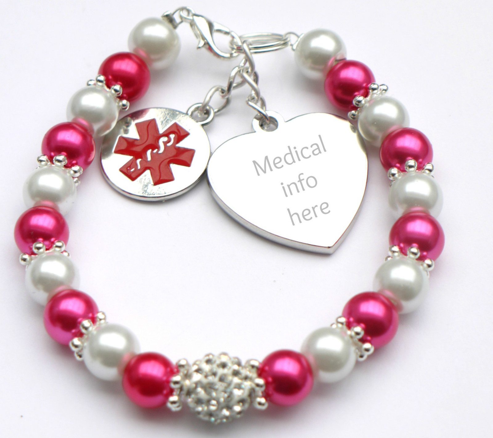 Warfarin /Blood Thinner Medical Alert Bracelet Badge Health Survival Women Kid