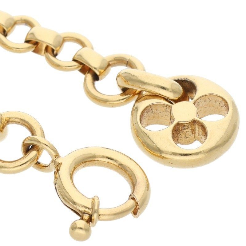 Louis Vuitton Authentic M69583 Crazy In Lock Gold Bracelet for Men length 25.5cm