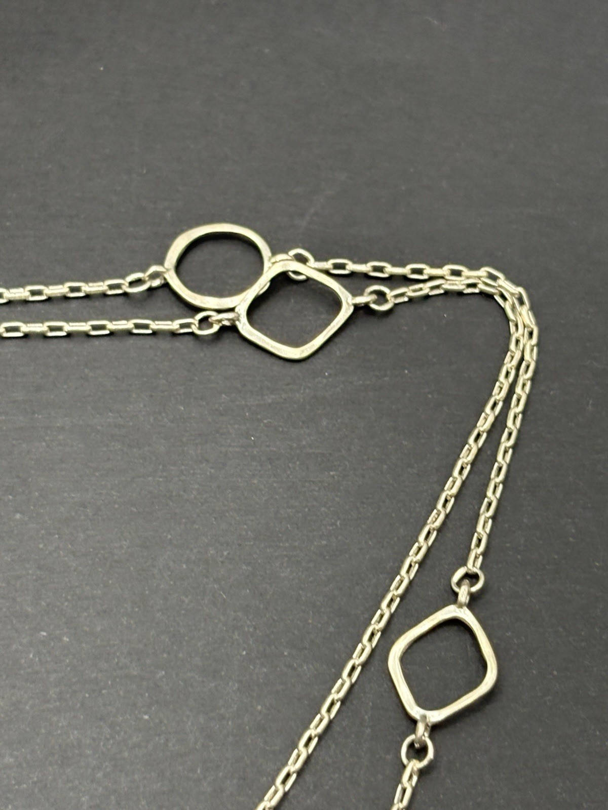 Silpada 34″ Sterling Silver Station Necklace 925 7 Grams G7