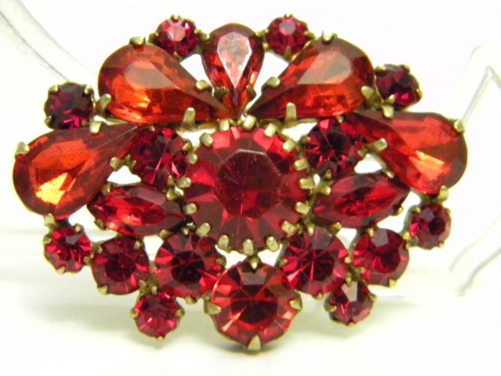 Brooch Czech Jewelry Brooch Czechoslovakia Vintage Jablonex, gift e342