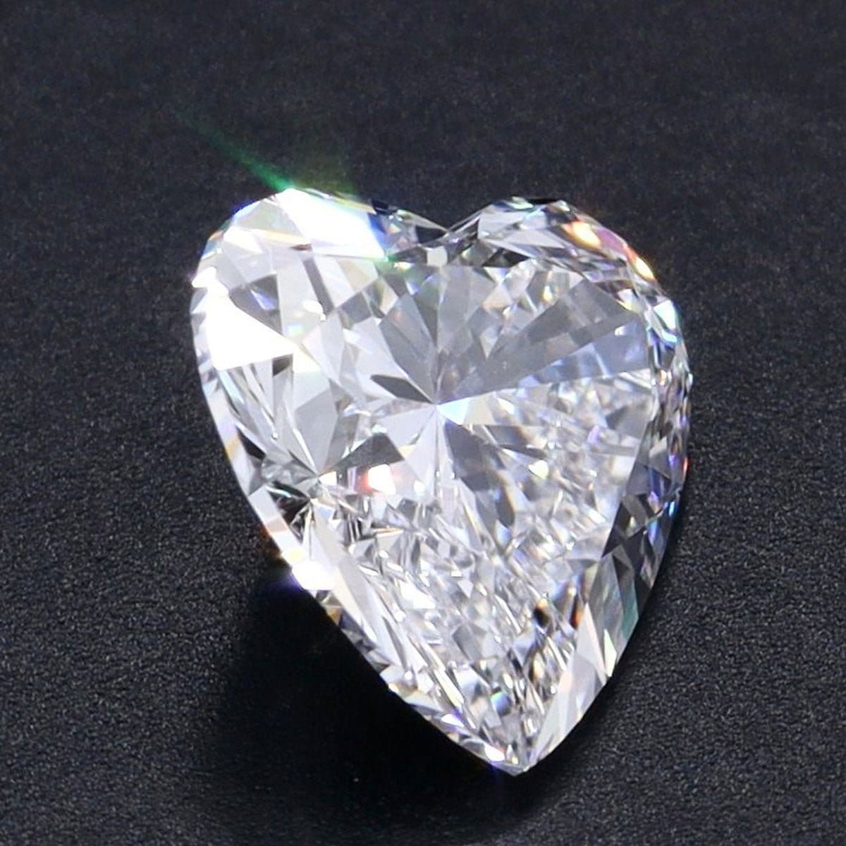 CERTIFIED 3.10 Ct Natural gray Diamond heart Cut LOOSE VVS1/ 9.5 mm