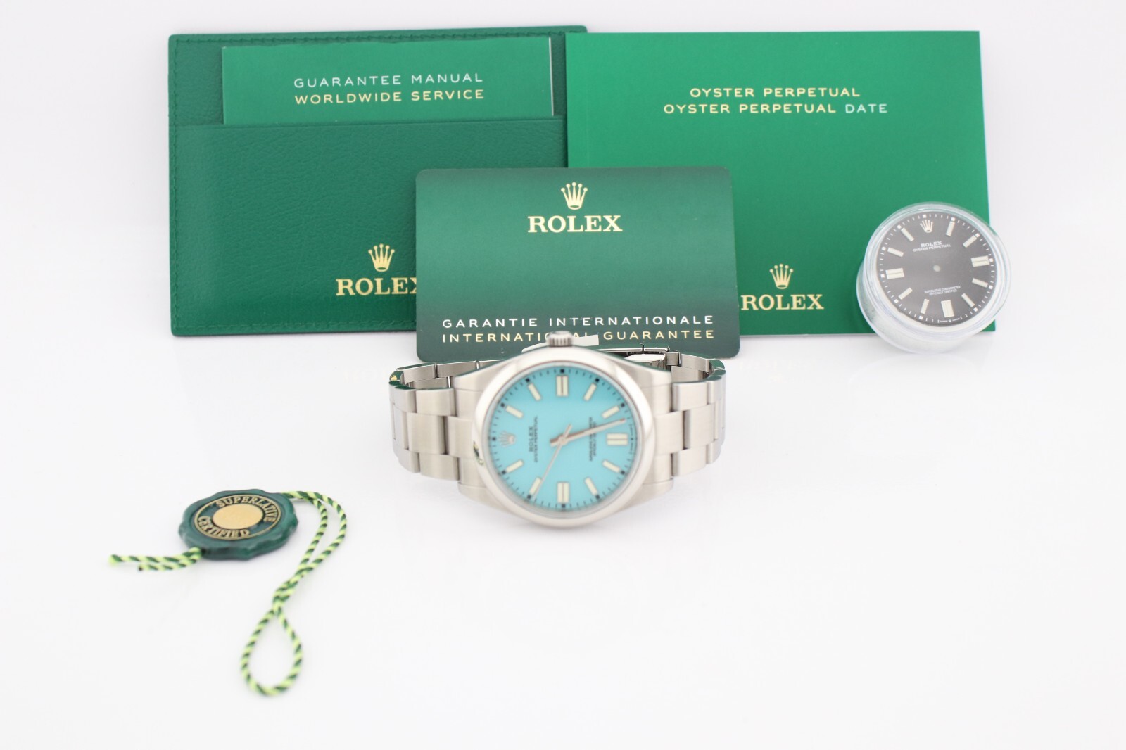 Rolex 124300 Oyster Perpetual 41mm Custom Turquoise Dial