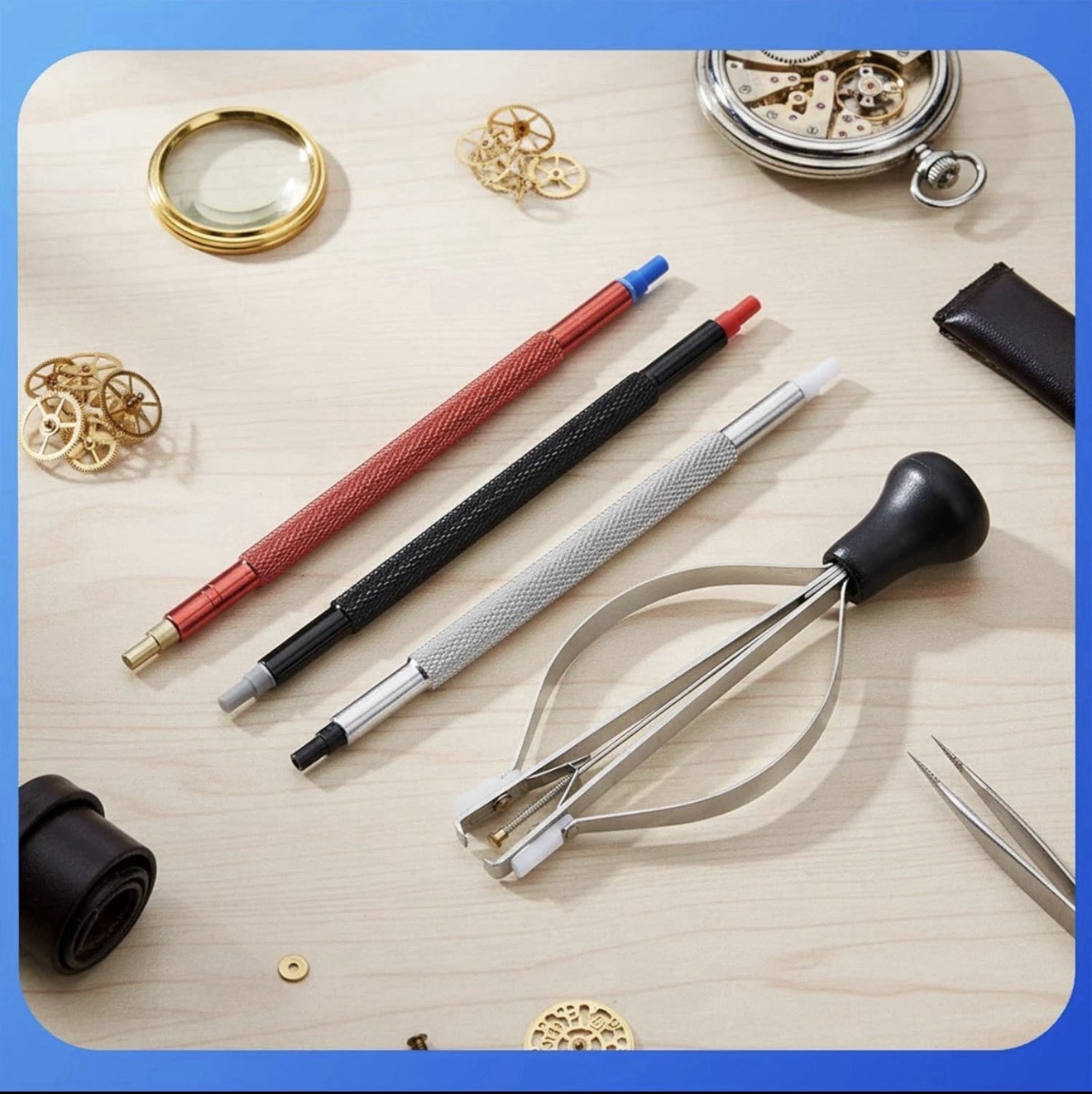 8Pcs Watch Hands Repair Tool Kit Set Watch Hand Removal Tool Dial Protector