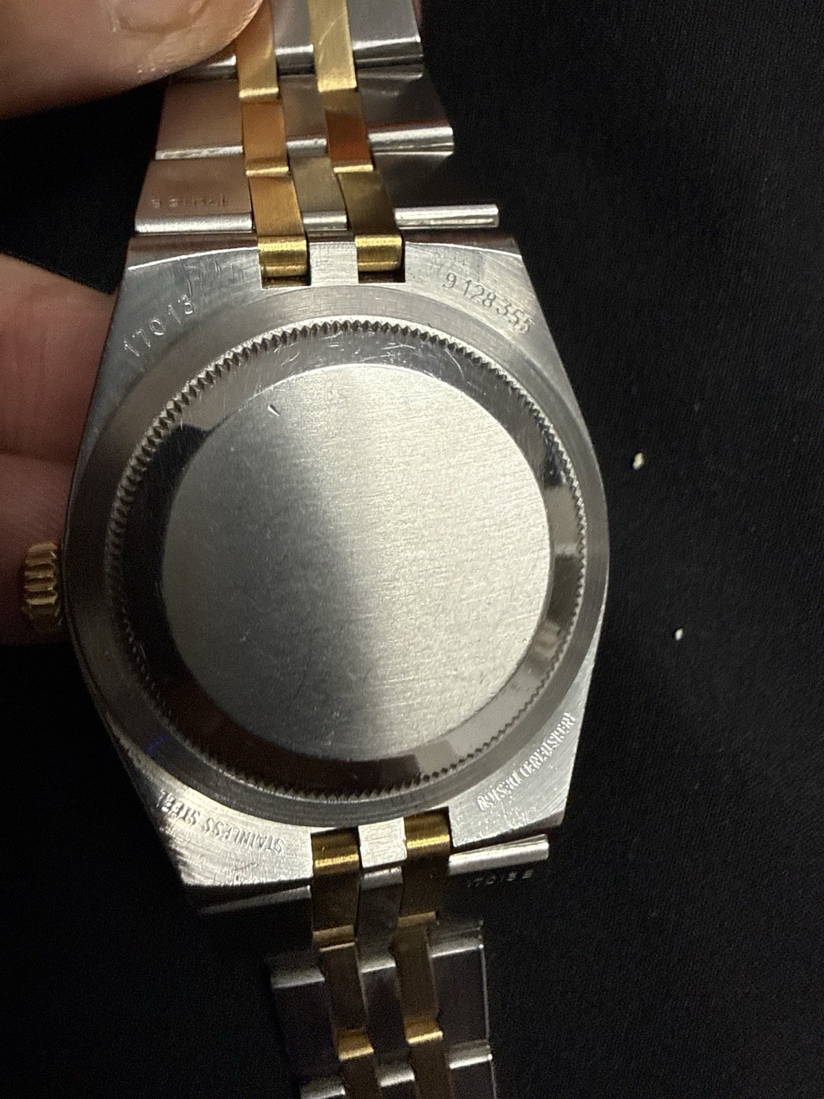 Rolex Datejust Oysterquartz 18k Yellow Gold/Steel 17013 Non working READ Descrip
