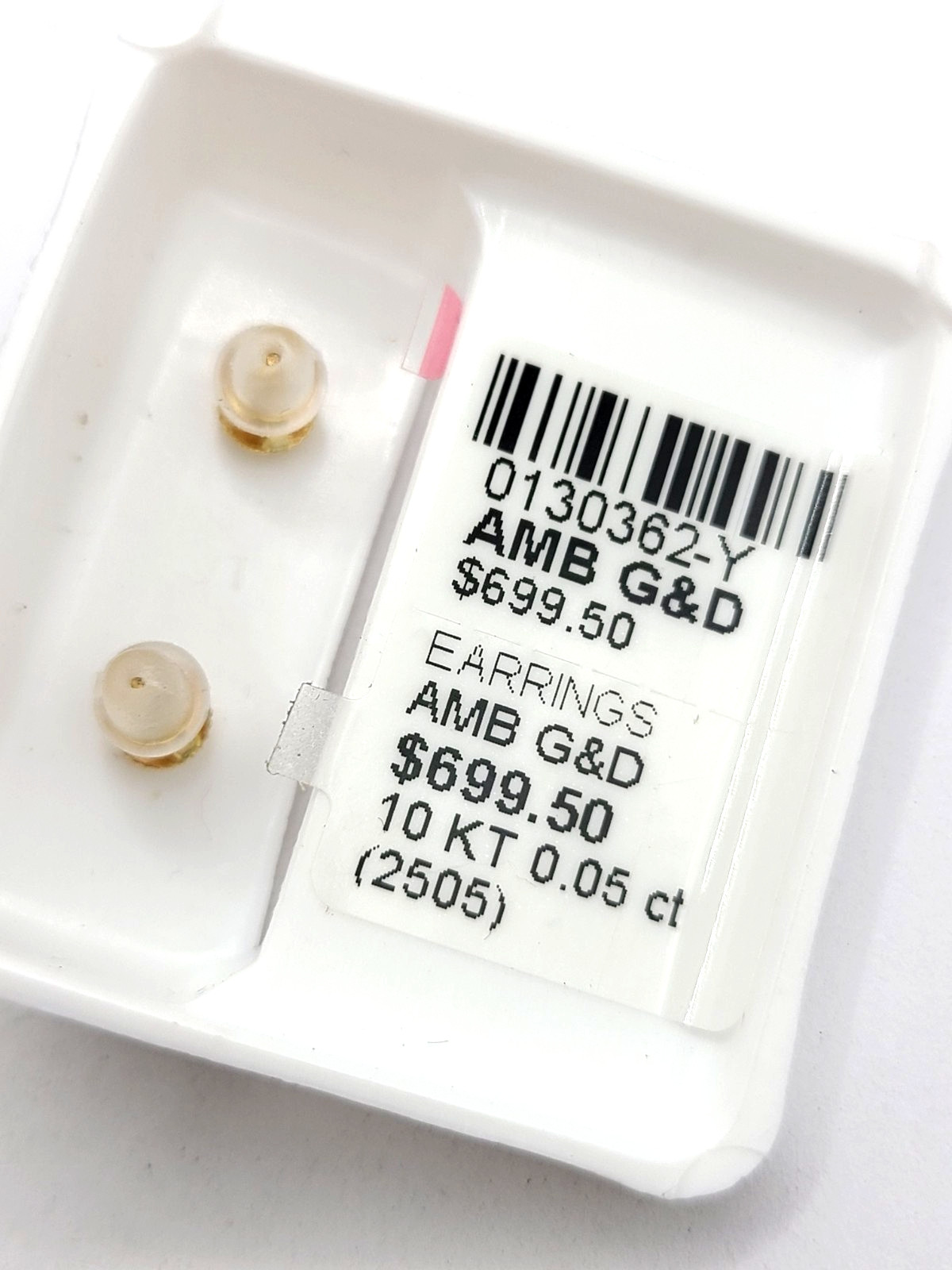 1/20 CT.(0.05ct) T.W. Square Composite Diamond Octagon Stud Earrings in 10K Gold
