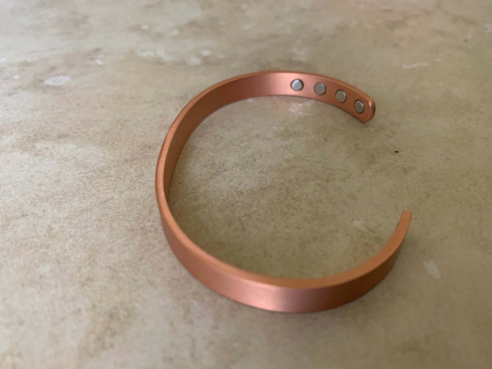 XL Plain Pure Copper Magnetic Bracelet Cuff Arthritis Pain Relief Balance Power