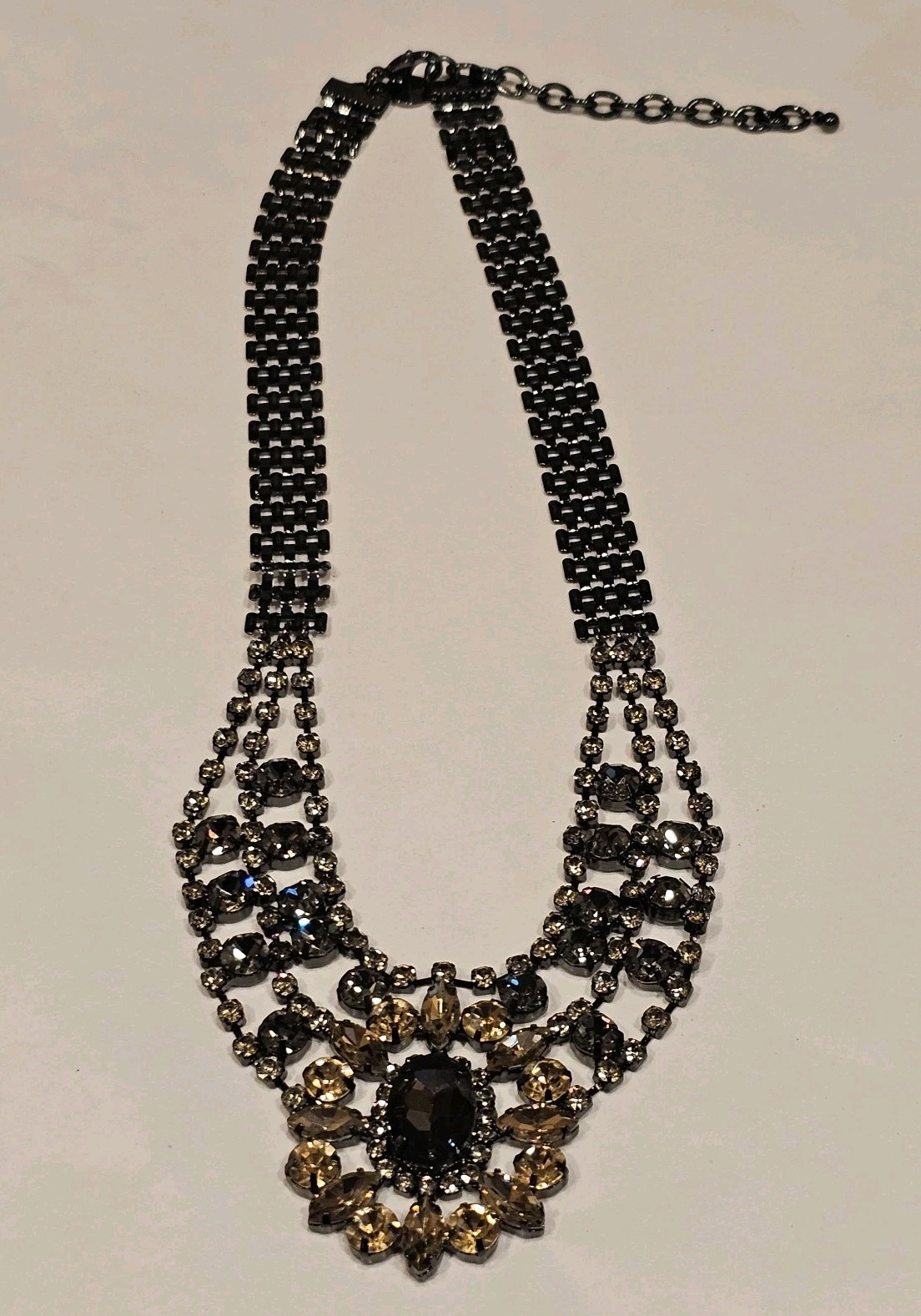 QVC LOGO LINKS By Lori Goldstein Extravagant Rhinestone Statement Necklace