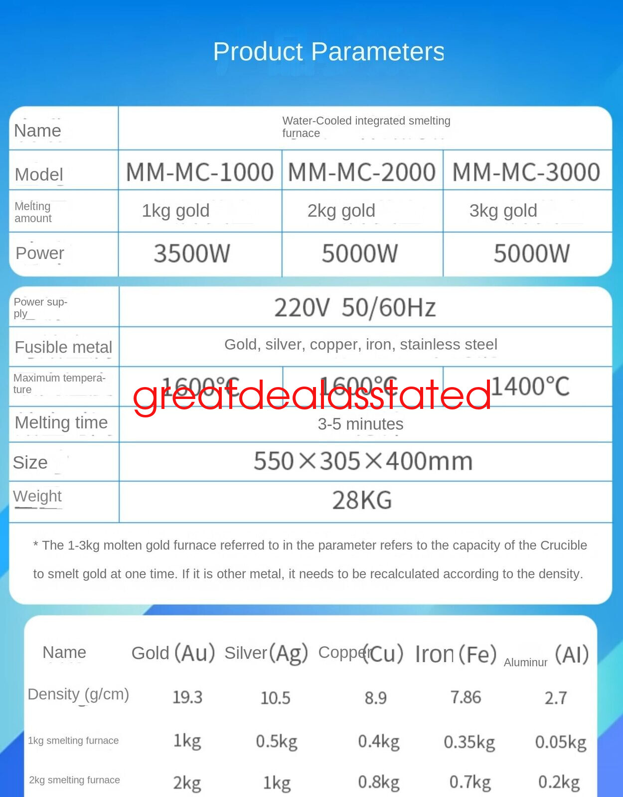 1KG New Induction Smelting Machine Jewelry Foundry Equipment 1600℃ 3500w 220v