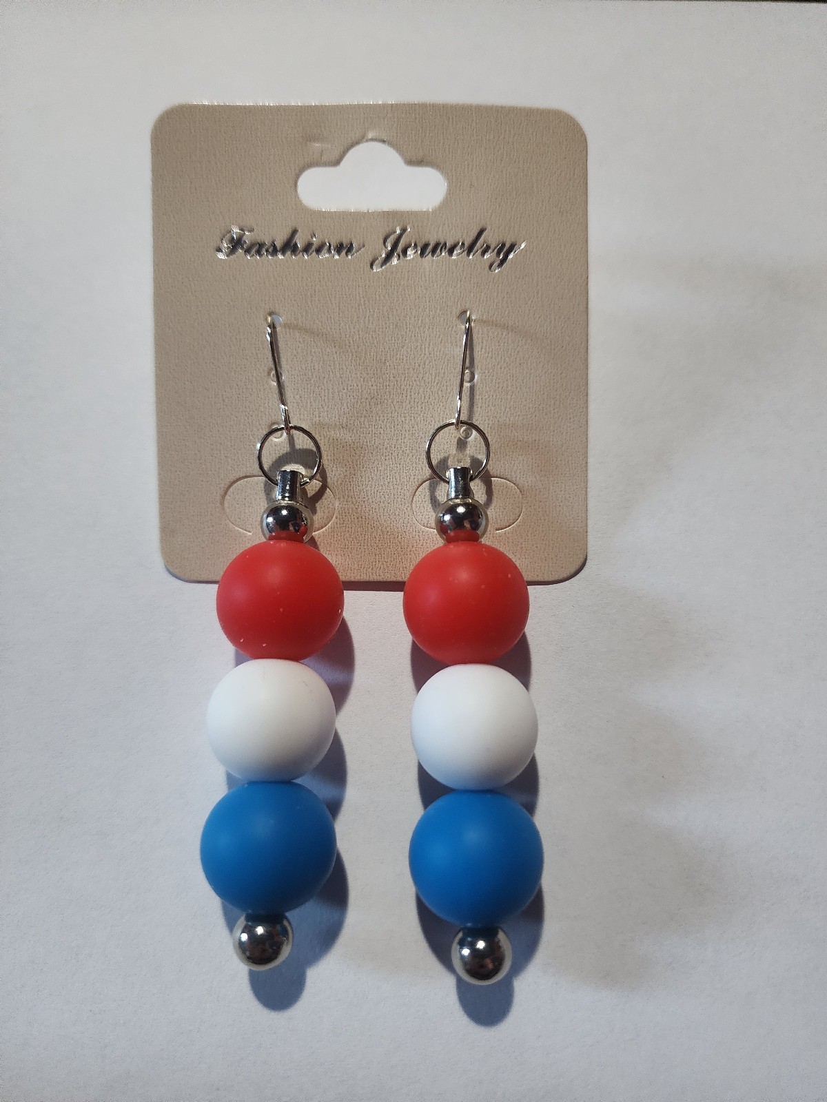 Beadable earrings W/ Silicone Beads