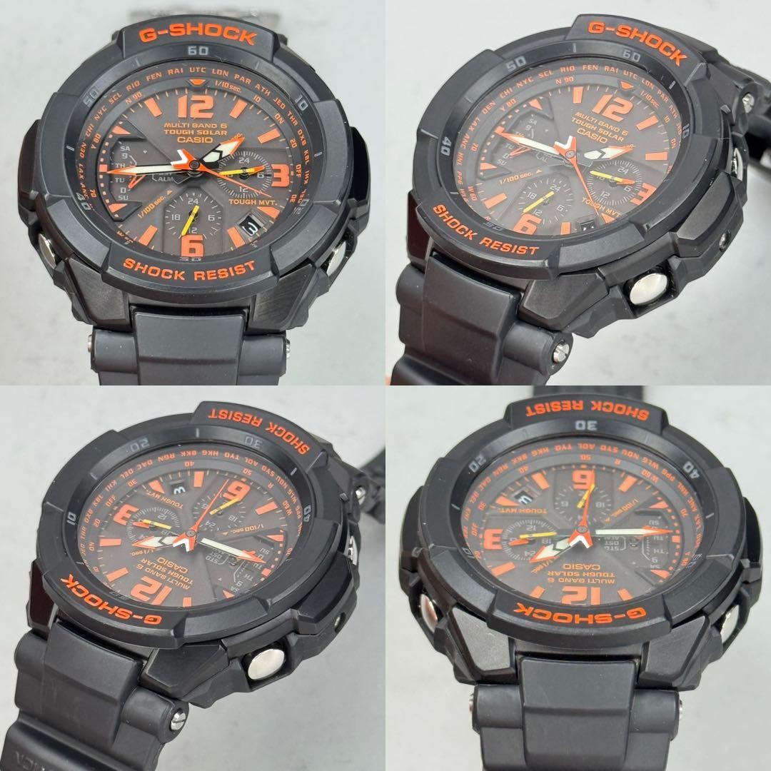 Casio G-Shock Gravity Master GW-3000B-1AJF Black Orange Used from Japan