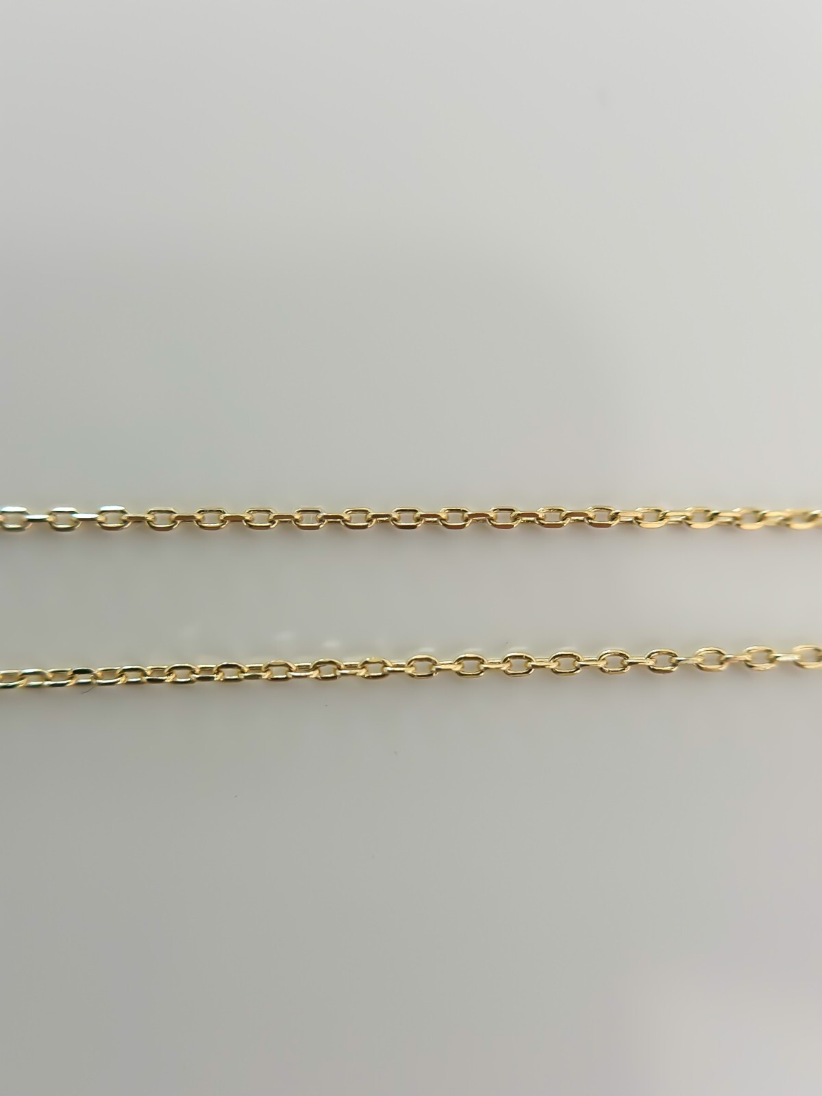 14k SOLID Gold Cable Chain 0.5mm Thin Necklace Adjustable 16″, 17″ & 18″, Boston