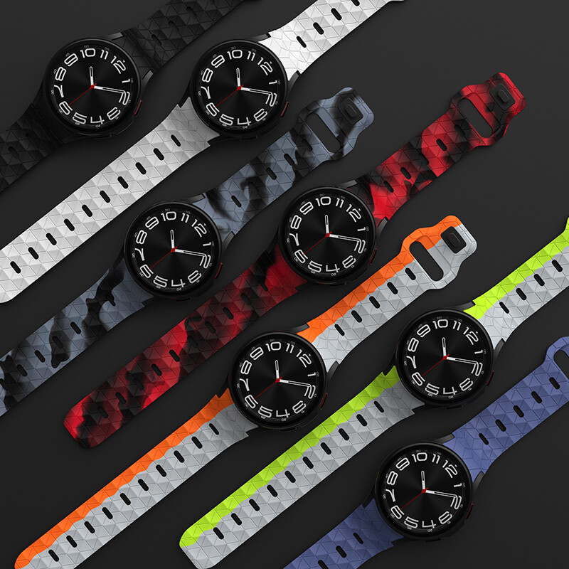 Silicone Sports Band Strap For Samsung Watch 6 4 5 Pro 40/44mm Classic 43/47mm