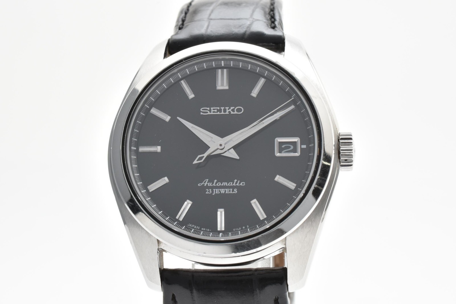 [NEAR MINT] SEIKO Mechanical 6R15-00C0 38mm Black Automatic Men’s Watch From JPN