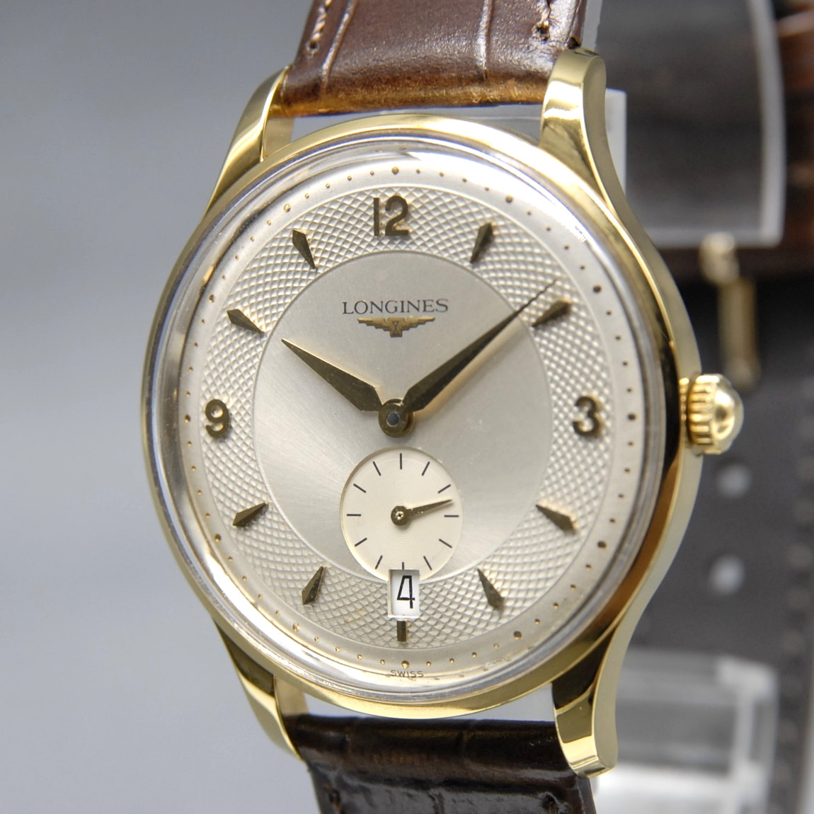 CLA’d [N MINT] LONGINES La Grand Classique L4.685.2 36mm Gold Small AT Men Watch