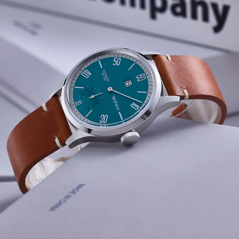 Milifortic 38MM Jumping Hour Auto Watch Sapphire Crystal 10ATM Mechanical