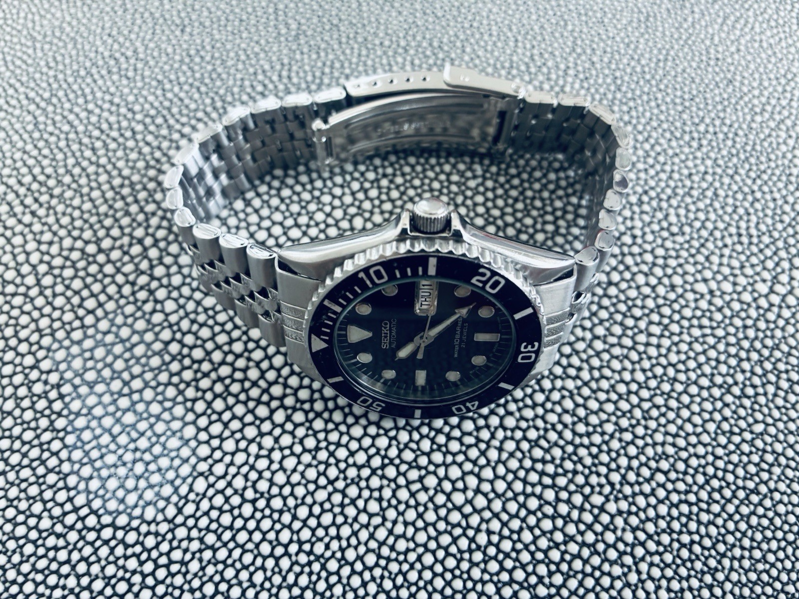 Rare Japan Seiko SKX023J Orig Men’s Automatic Diver Black Dial 100m 7S26-0040 Ex