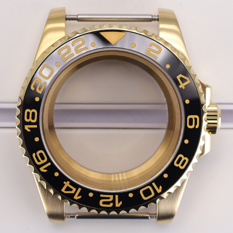 40mm Stainless Watch Case Sapphire Bezel Insert For Seiko NH34 NH35 NH36 ETA2824