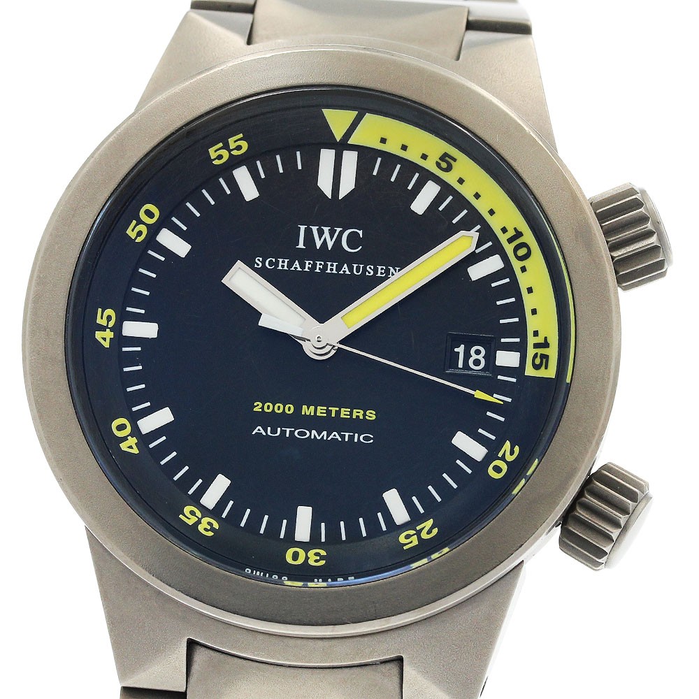 IWC SCHAFFHAUSEN Aquatimer Automatic 2000 IW353803 Date Black Dial Men’s_962510