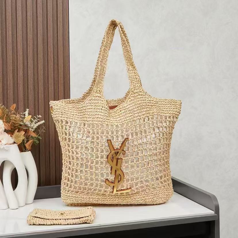 Classic VIP woven tote bag with large capacity