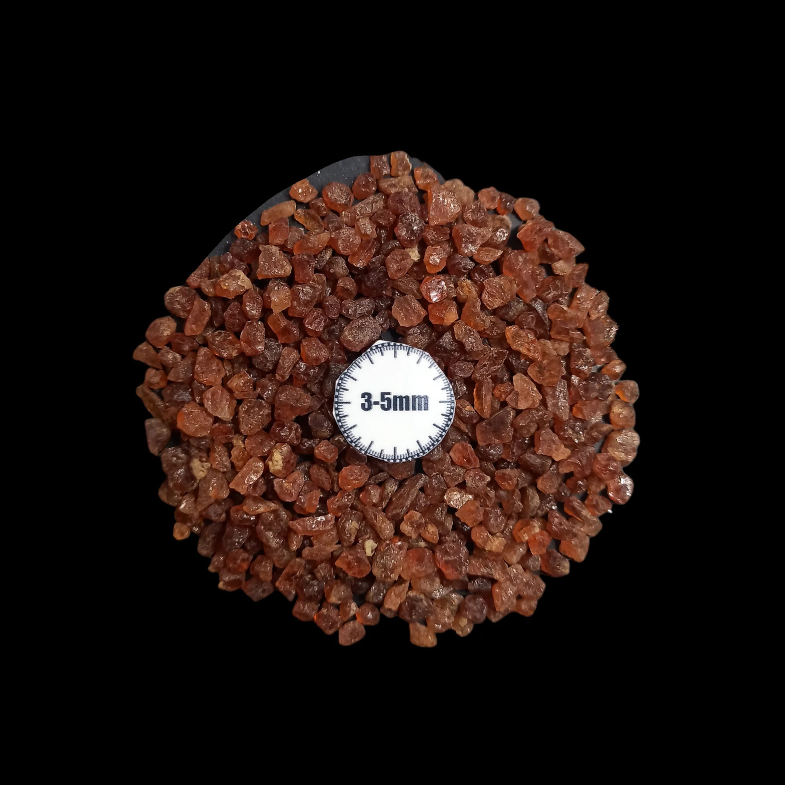 Hessonite Garnet Coarse Gemstone 3-5mm for Bottles Home Decor