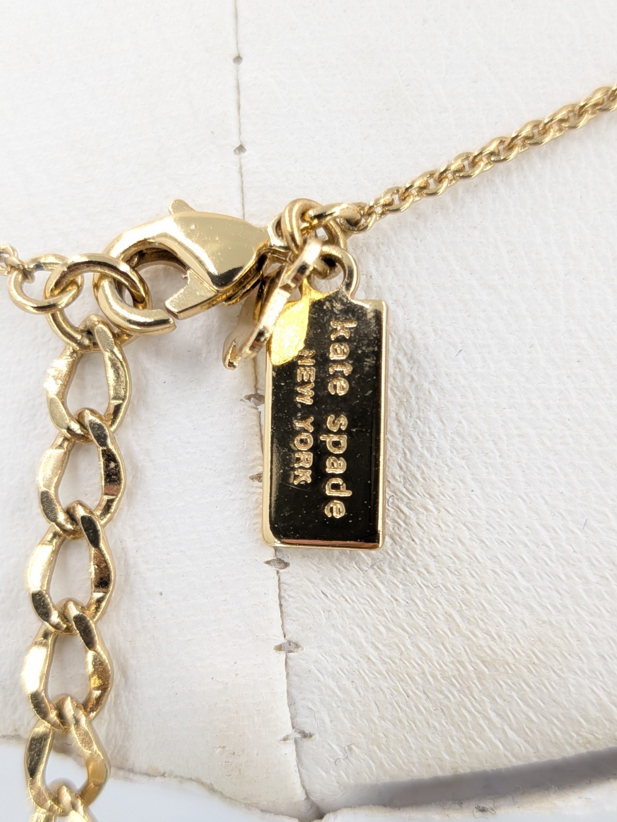 Kate Spade Necklace K Initial One In A Million 12K Gold Plated 17-20in Pendant