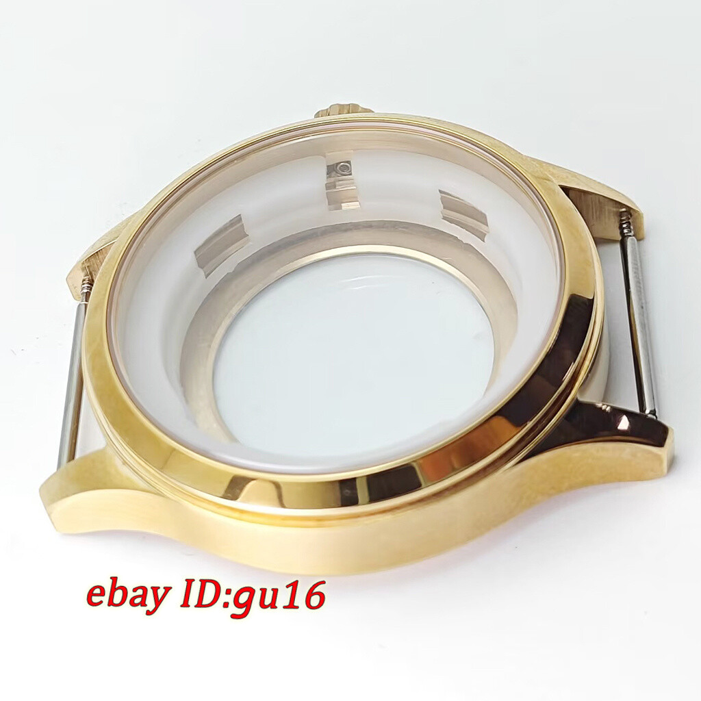 42mm Black/silver/rose gold watch case fit ETA2836 Miyota 8215 DG 3804 NH35 NH36