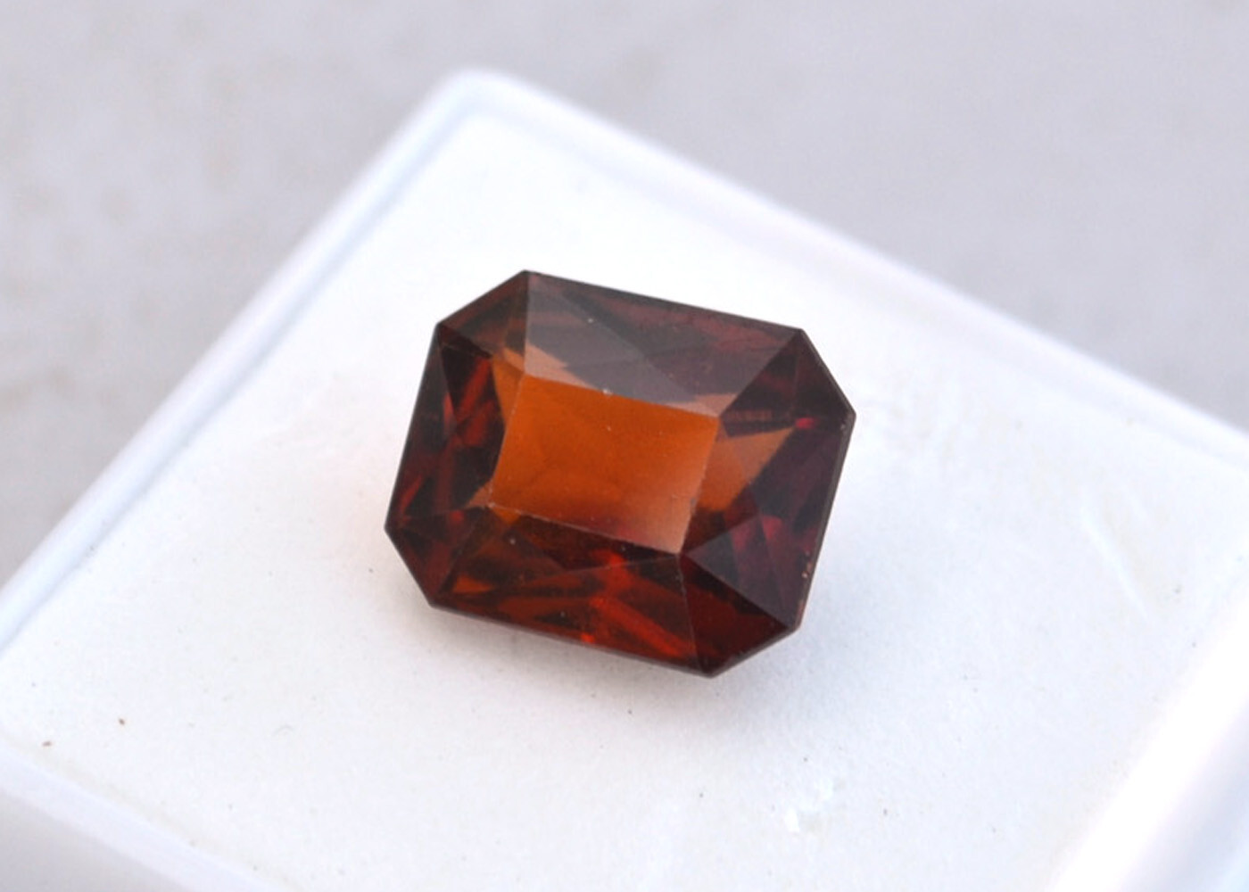 10.25 Carat Scissor Cut Hessonite Garnet