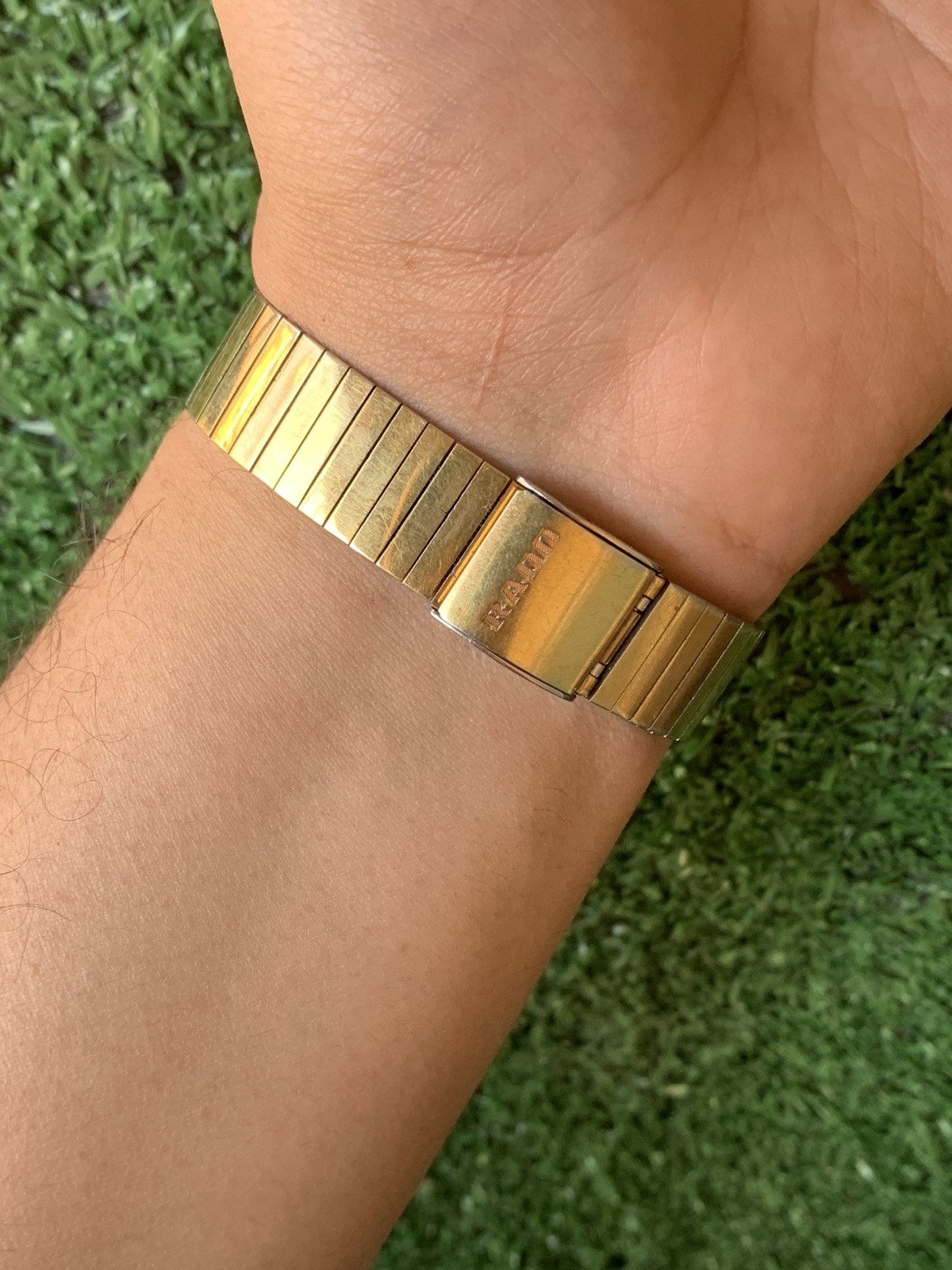 Vintage Rado Automatic Gold-Tone Watch 32mm x 35mm Classic Rectangular Original