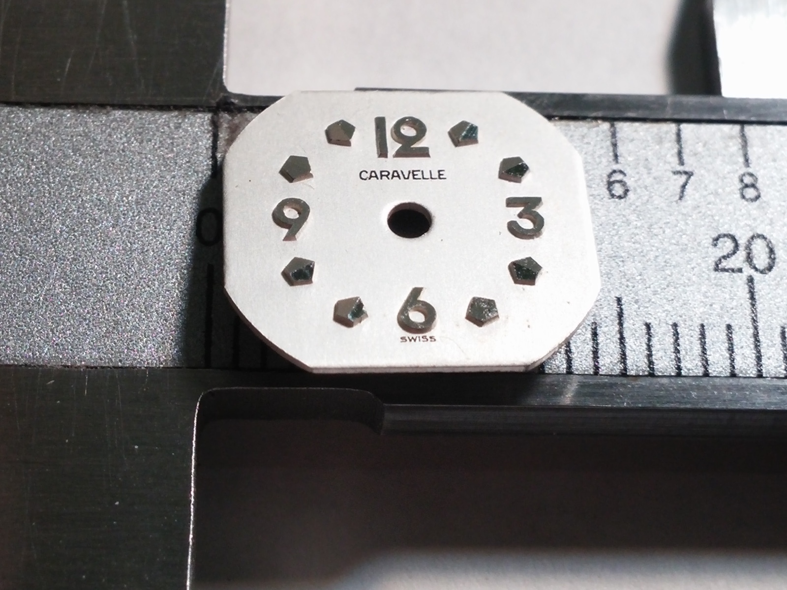 Bulova dial, silver Carabelle 13.4mm