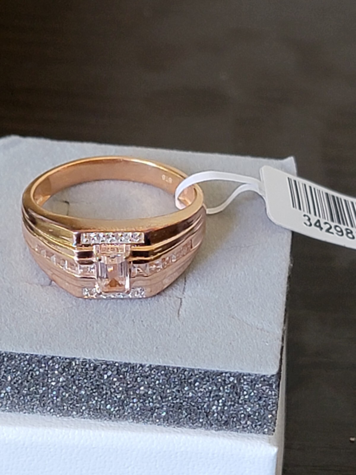 .925 Sterling Silver Ring * DIAMOND * STS Sterling NEW w/ TAG *Retail $299.99