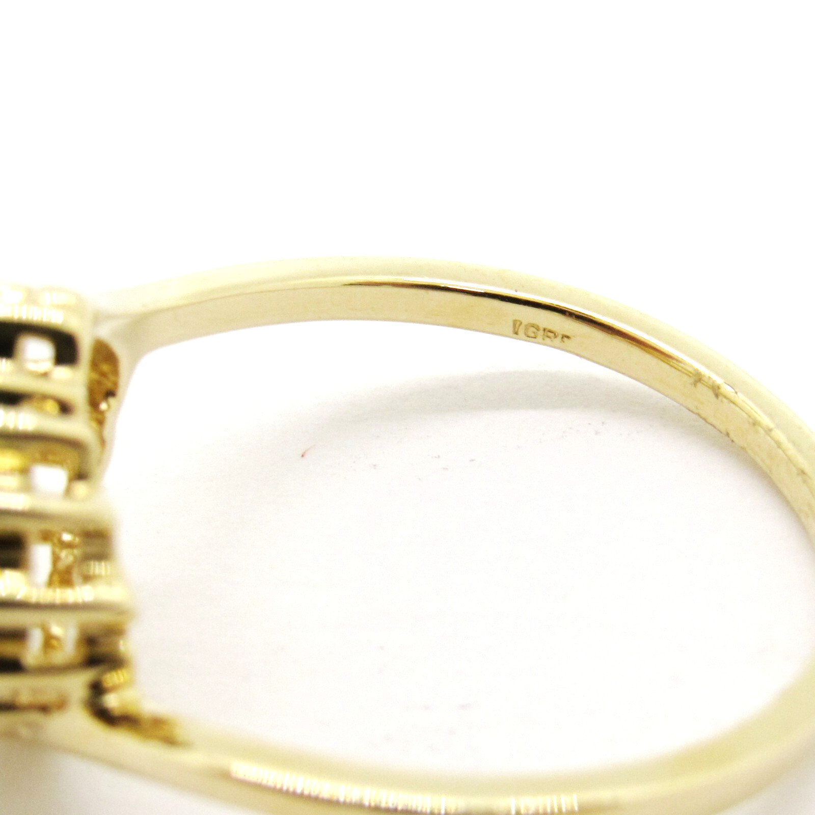 14k Yellow Gold Diamond Open Heart Right Hand Love Lovers Ring Size 7 V-DAY GIFT