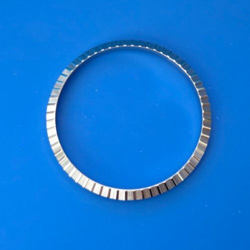ENGINE TURNED BEZEL FOR 36MM ROLEX WRIST WATCH 1601-1603 STAINLESS STEEL