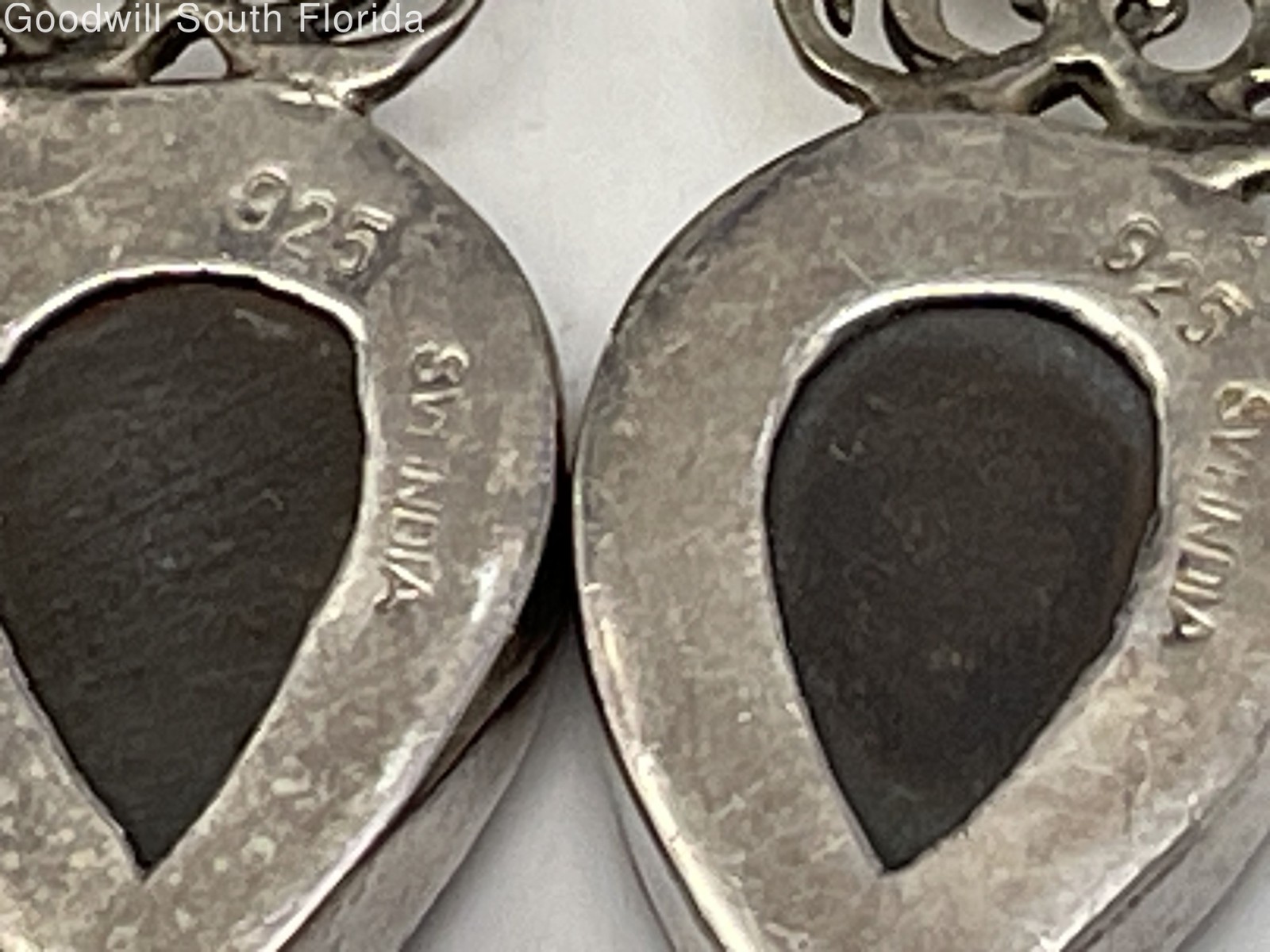 Silver Stamped/Unstamped Chain-Pendant-Bracelet-Earrings-Ring (4 Pcs) 34.2gr