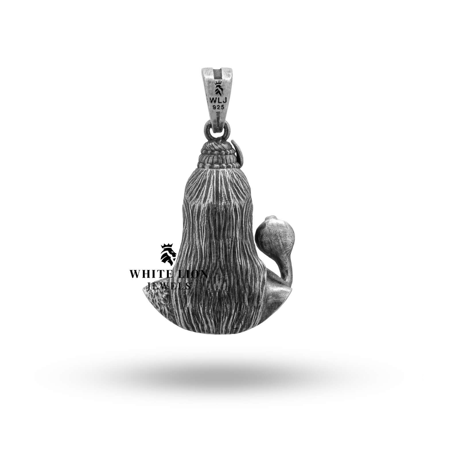 Lord Shiva Bholenath Cobra Moon Third Eye Jatadhari rudraksh 925 Silver Pendant