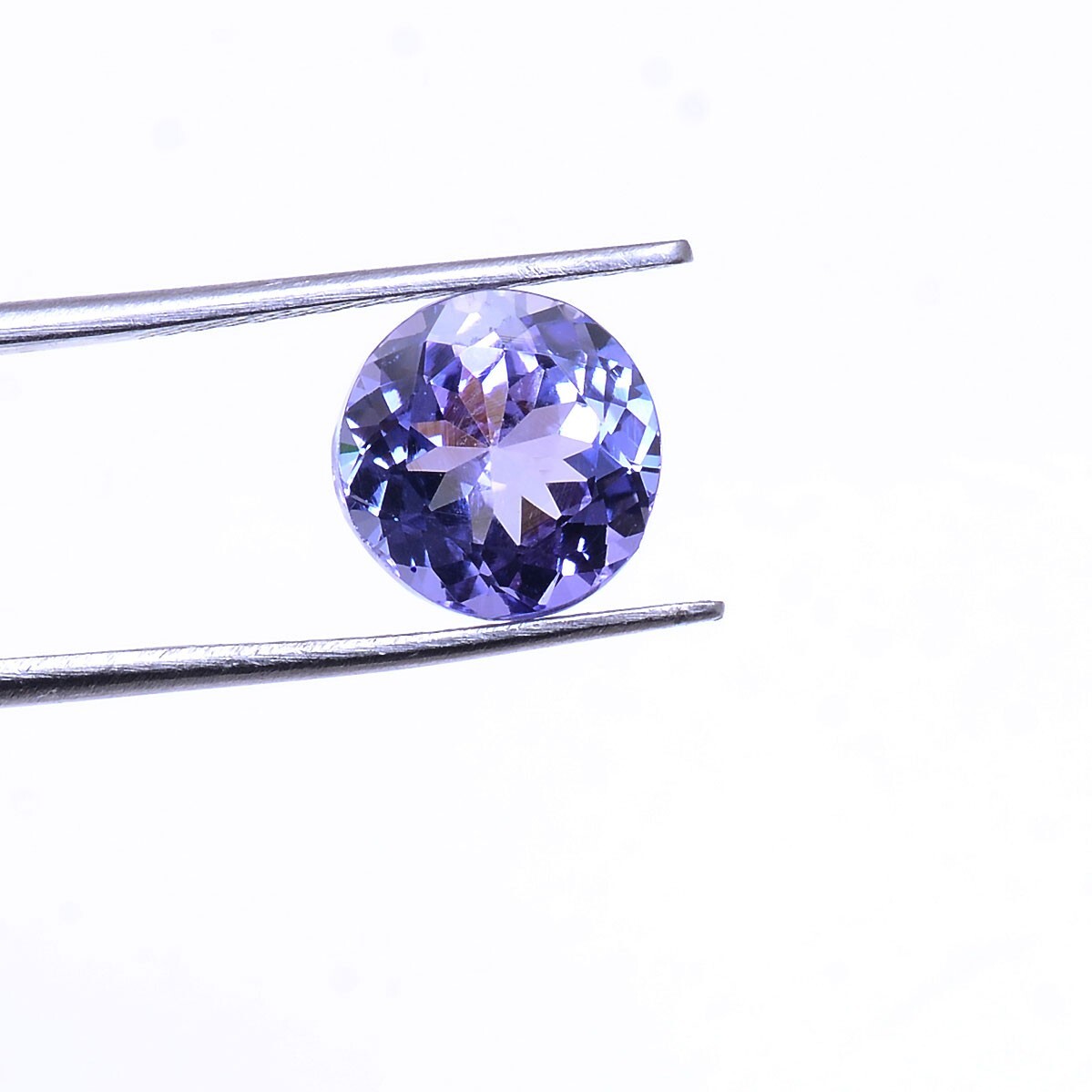 VVS Tanzanite Premium 9mm Round Cut 4.16 Cts, Rare D Block AAA Flawless Gemstone