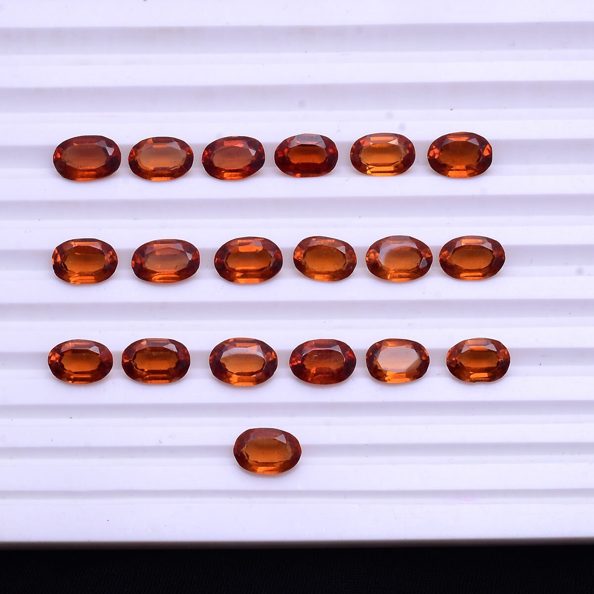 19 Pcs Natural Ceylon Hessonite Garnet Top Quality Untreated Loose Gemstones Lot