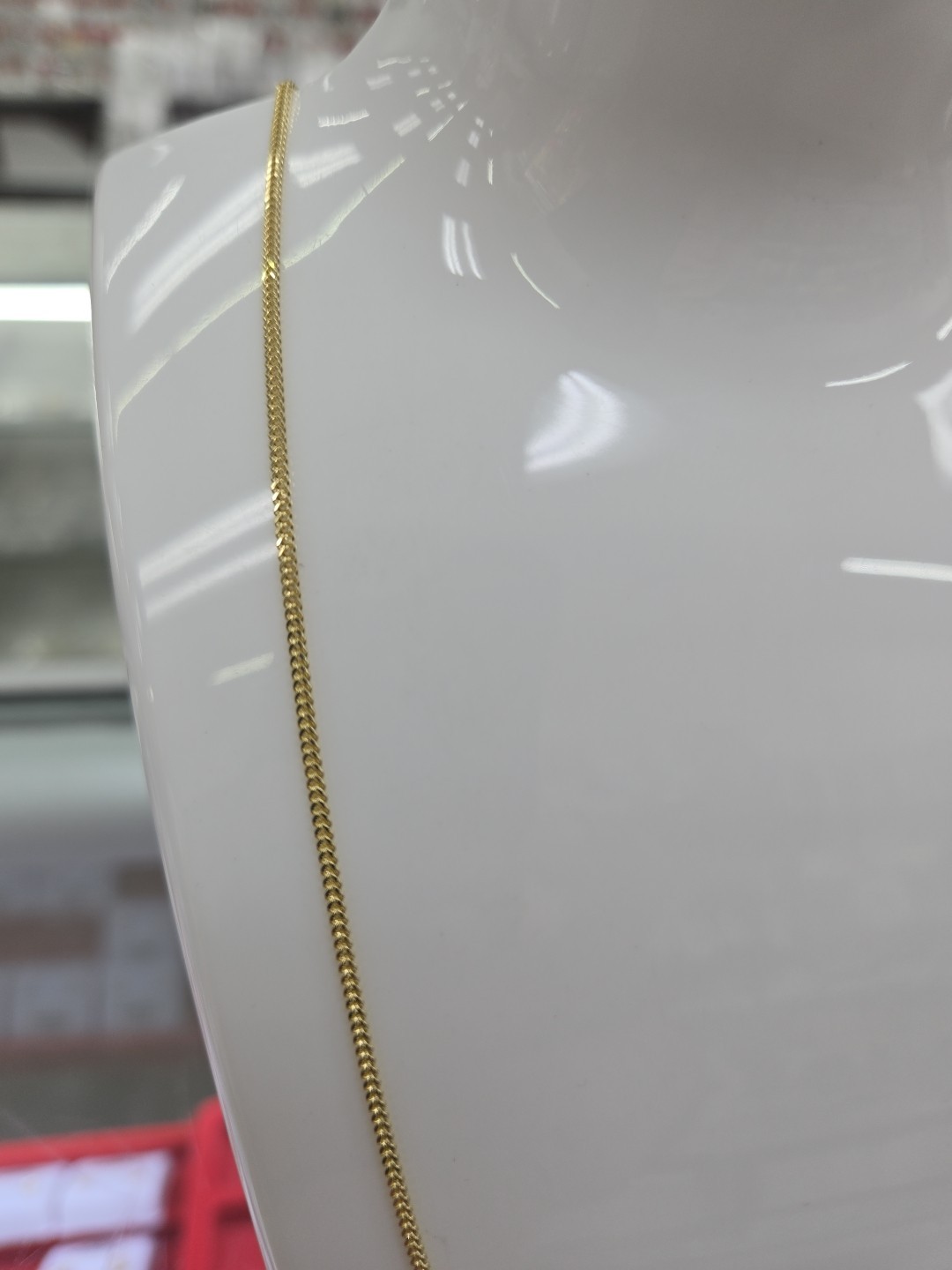 10KT Franco Necklace Yellow Gold with Lobster lock 1.5mm ultra shine, Brand New