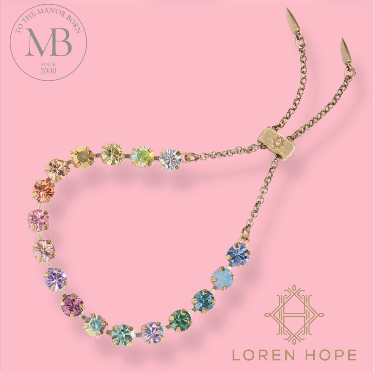 Loren Hope Milly Slider Bracelet in Ombré 18 Karat GP Jewelry Gift