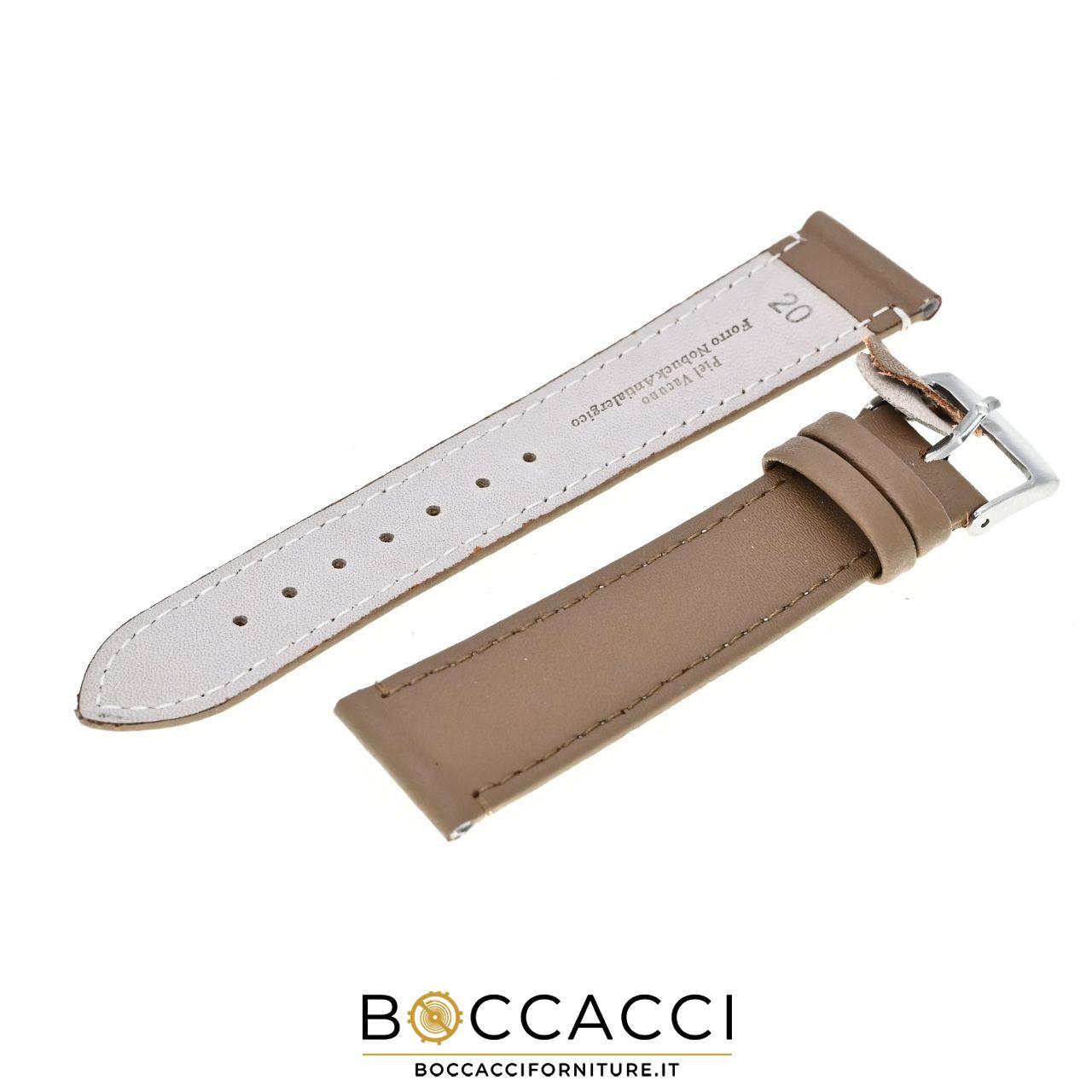 DILOY 12mm Beige Smooth Leather Unpadded Strap (NEW)