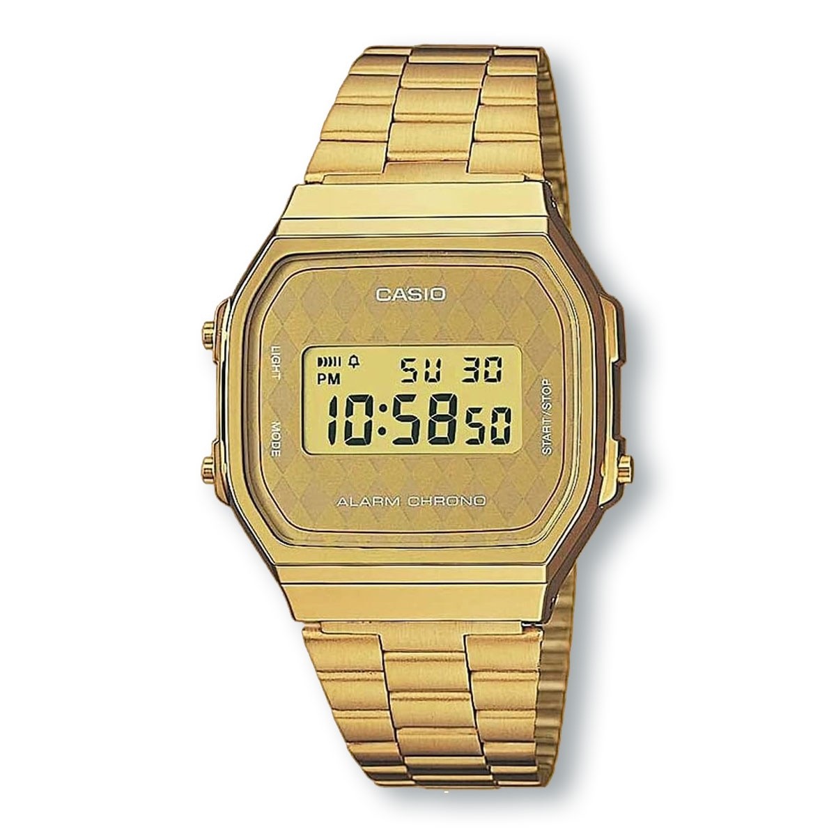 CASIO VINTAGE A168WG-9B Unisex Illuminator Digital Watch Gold
