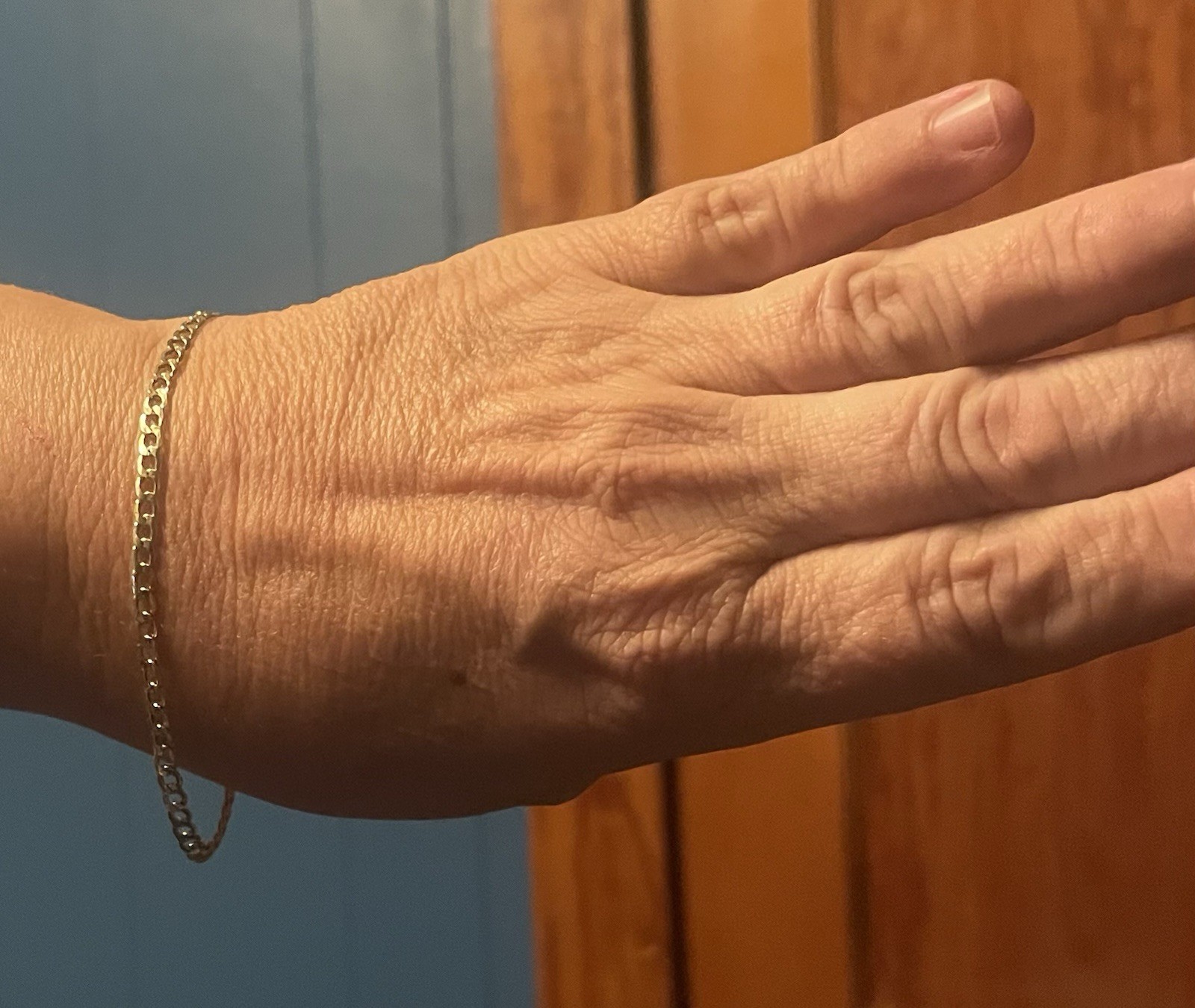 Vintage 10K Yellow Gold Flat Link Bracelet 1.5 Grams ⭐️ 8 Inches Long